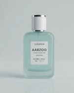 A bottle of Aarzoo, a captivating fruity floral perfume for women.