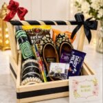 A festive gift basket for sisters, perfect for Eidi gift delivery Lahore.