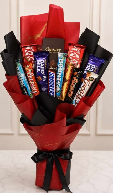 A Deluxe Chocolate Bouquet, perfect for chocolate delivery in Lahore.