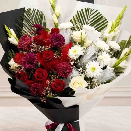 A vibrant mixed floral bouquet, perfect for flower delivery in Lahore.
