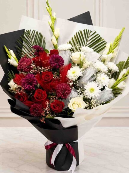 A vibrant mixed floral bouquet, perfect for flower delivery in Lahore.