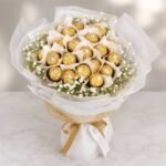 A beautiful Ferrero Rocher chocolate bouquet delivery Lahore gift.