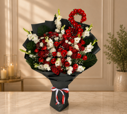 A grand premium rose bouquet for professional Flower delivery Lahore.