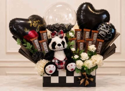 A charming Panda Chocolate Gift Set, perfect for gift delivery in Lahore.