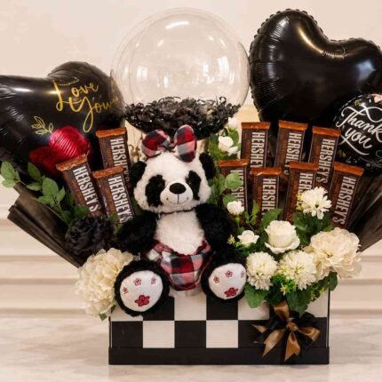 A charming Panda Chocolate Gift Set, perfect for gift delivery in Lahore.