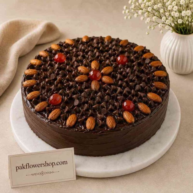 Almond chocolate chip cake Lahore bakery items delivery