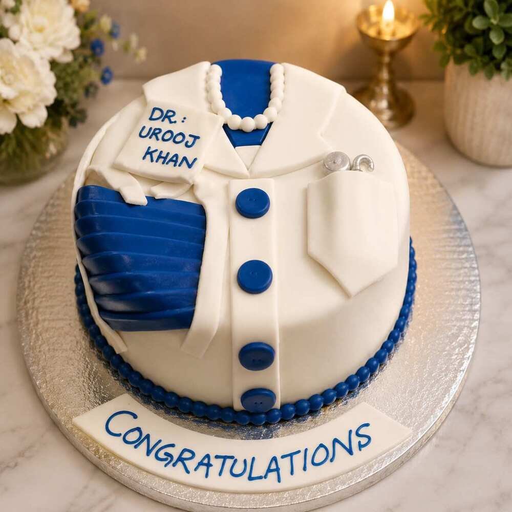 Customized-Doctor-Theme-Cake Professional doctor-themed cake perfect for cake delivery in Lahore.