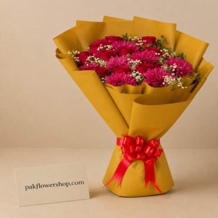 Ruby floral arrangement local florist Lahore