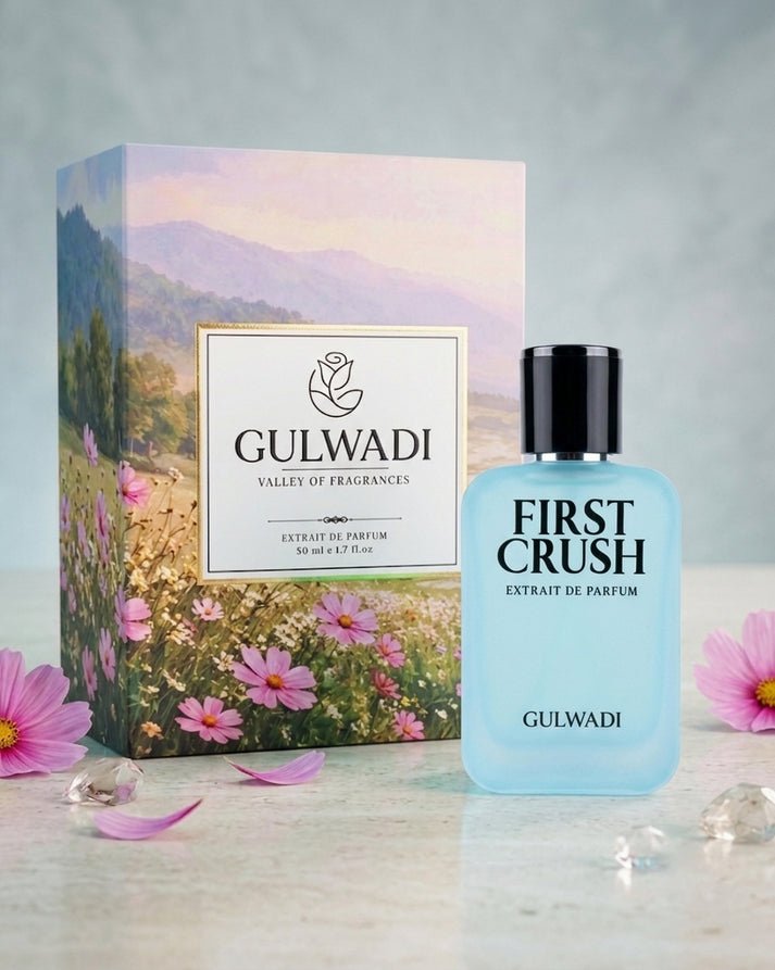 First Crush fragrance, a highlight among Affordable perfumes Punjab Pakistan, perfect for a fresh, lasting impression.