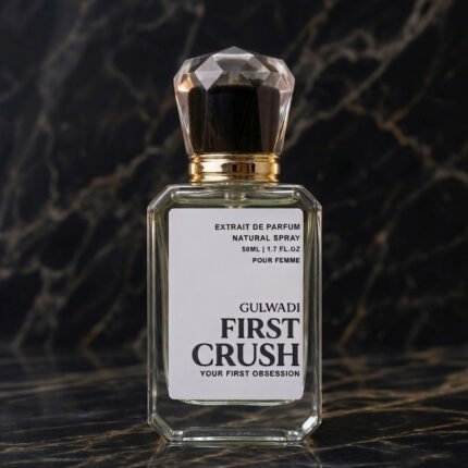 First Crush fragrance, a highlight among Affordable perfumes Punjab Pakistan, perfect for a fresh, lasting impression.