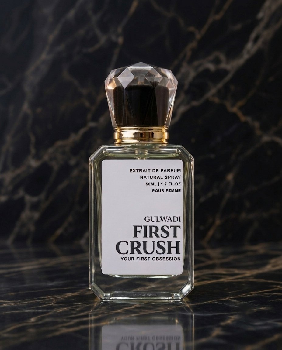 FirstcCrush3 First Crush fragrance, a highlight among Affordable perfumes Punjab Pakistan, perfect for a fresh, lasting impression.