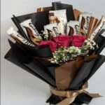 A luxurious chocolate and rose arrangement for premium gifts Lahore.