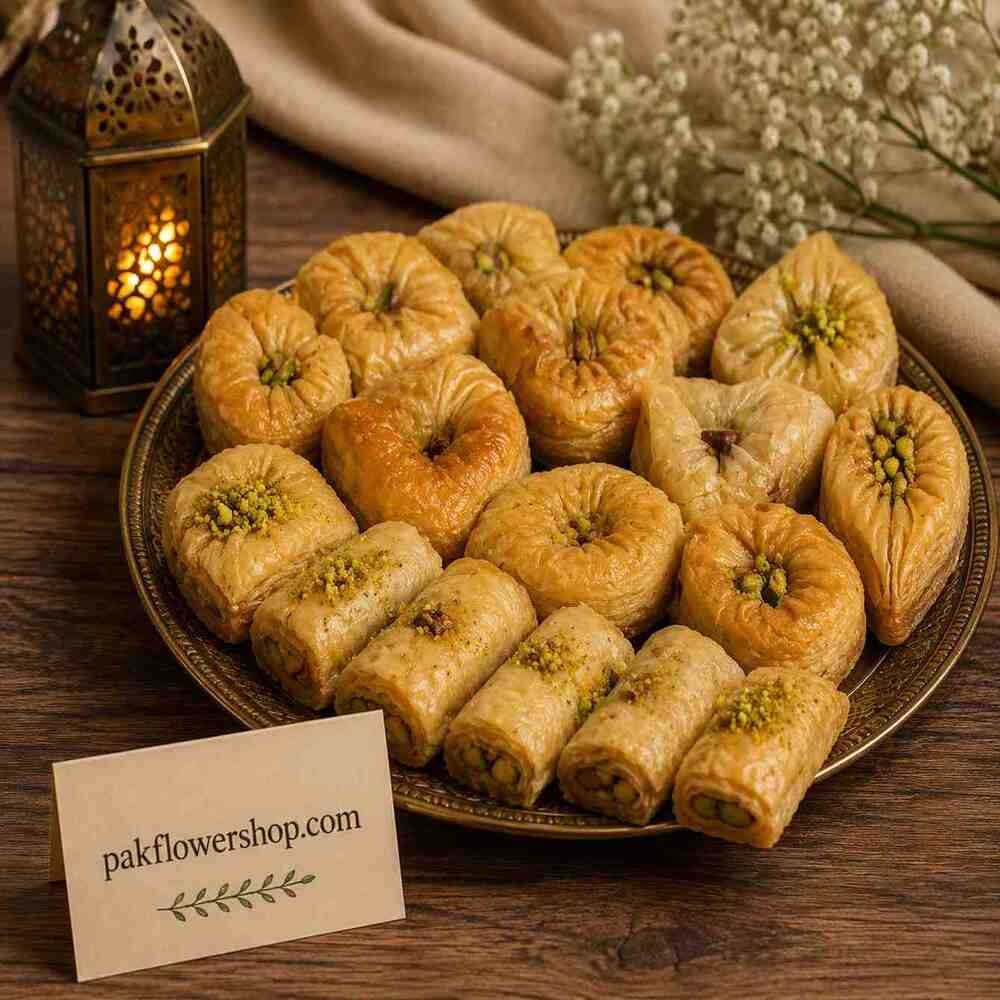 Honey-Pistachio-Baklava Honey pistachio baklava Lahore gourmet gift delivery