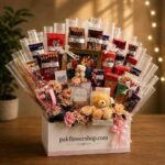 Grand chocolate and gift hamper arranged to send gifts to Pakistan