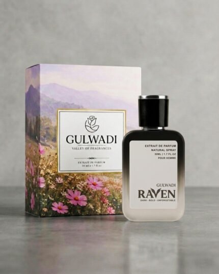 Raven Leather Fragrance with a rich, long-lasting scent profile, available for Perfume delivery Lahore.