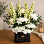 White Floral Box is perfect for birthday flower delivery.