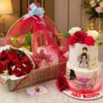 Birthday Gift Combo Lahore with cake, roses, and gift hamper