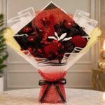 Elegant flower bouquet Pakistan with premium roses, decorative blooms, and luxury wrapping.