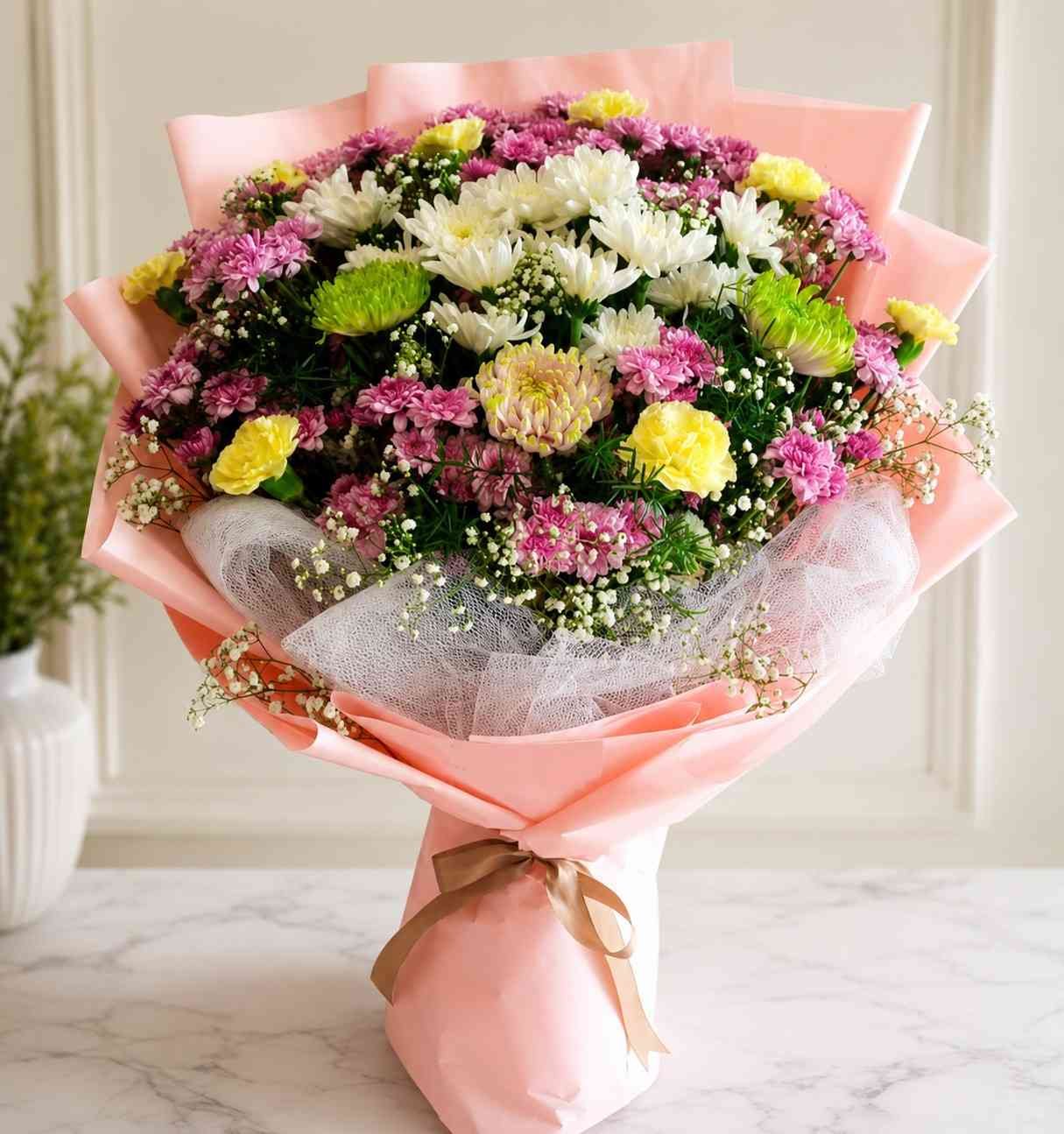 Fresh Flower Bouquet fresh flower bouquet with pastel blooms