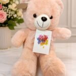Teddy Bear Gift Lahore with Get Well Soon card