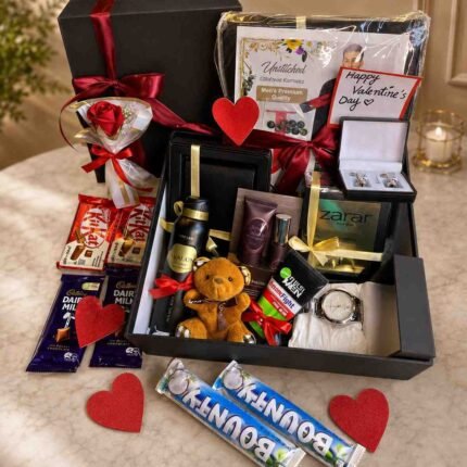 Gift for him Lahore men’s Valentine gift hamper
