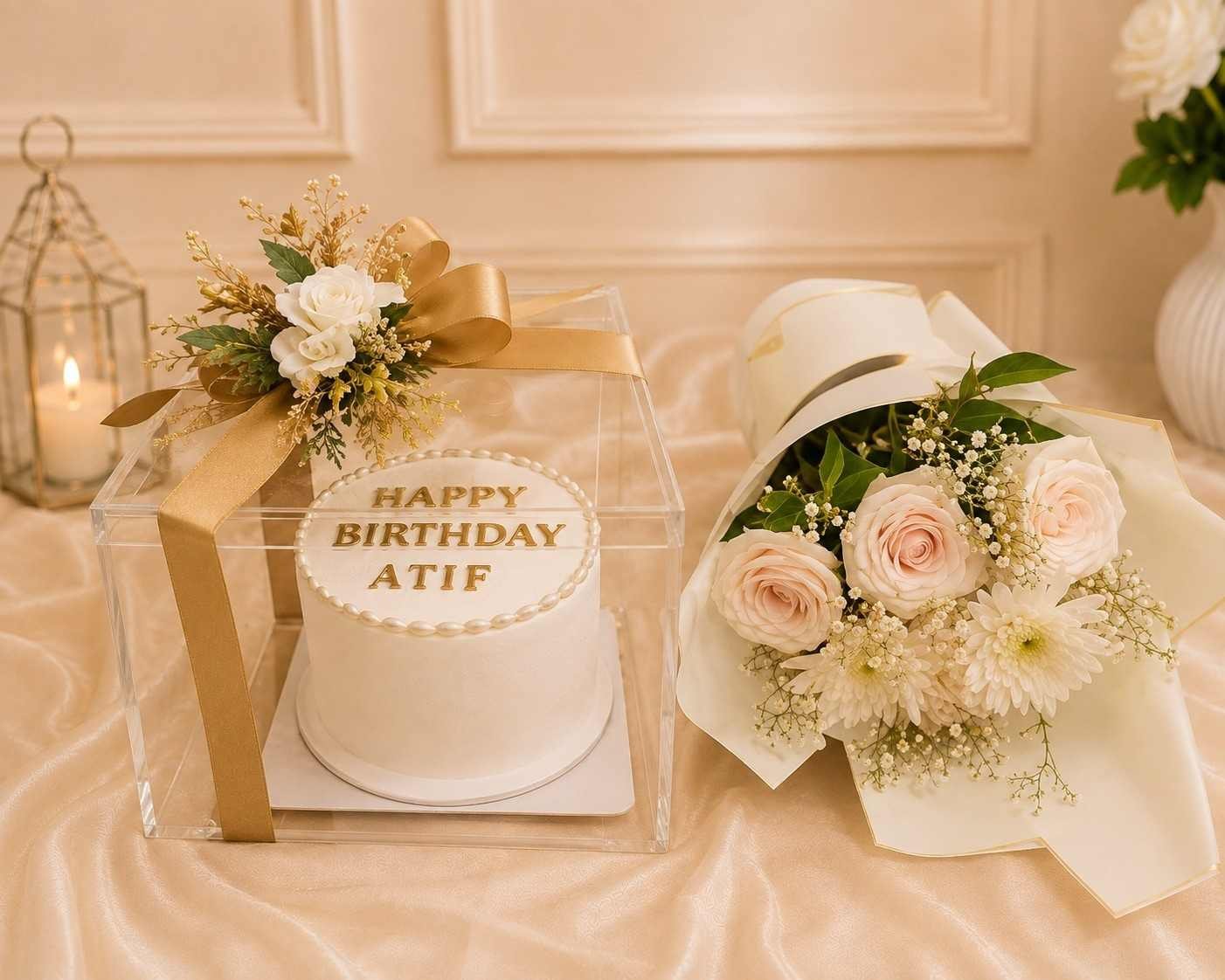 Birthday Gift Delivery Lahore Birthday Gift Delivery Lahore with flower bouquet and personalized cake