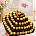 Ferrero Rocher bouquet Lahore arranged in a luxurious tiered chocolate design
