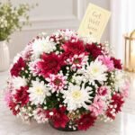 Get Well Soon Flowers Pakistan with pink and white chrysanthemums