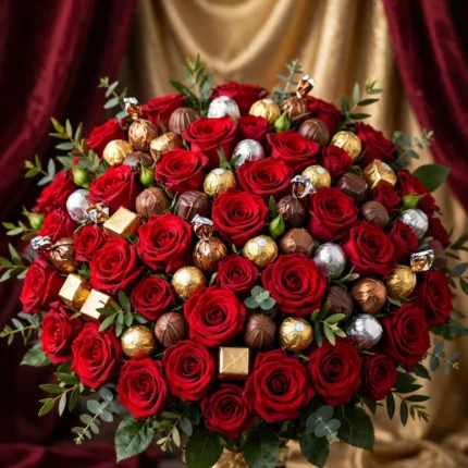 Grand 200 Red Roses and Mixed Chocolates Bouquet – PakFlowerShop