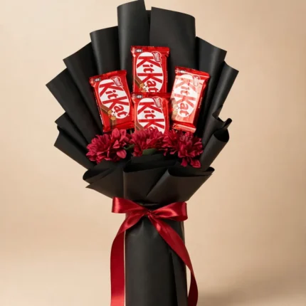 KitKat Bouquet – Black Wrap – PakFlowerShop