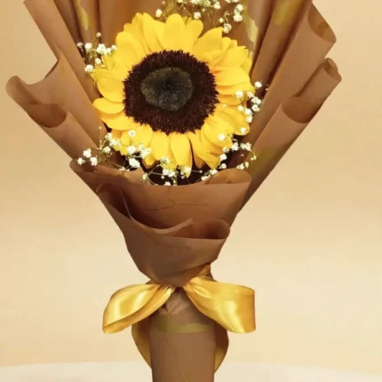 Single Sunflower Bouquet – PakFlowerShop