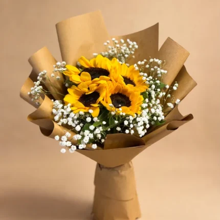 Fresh Sunflower Trio Bouquet – PakFlowerShop