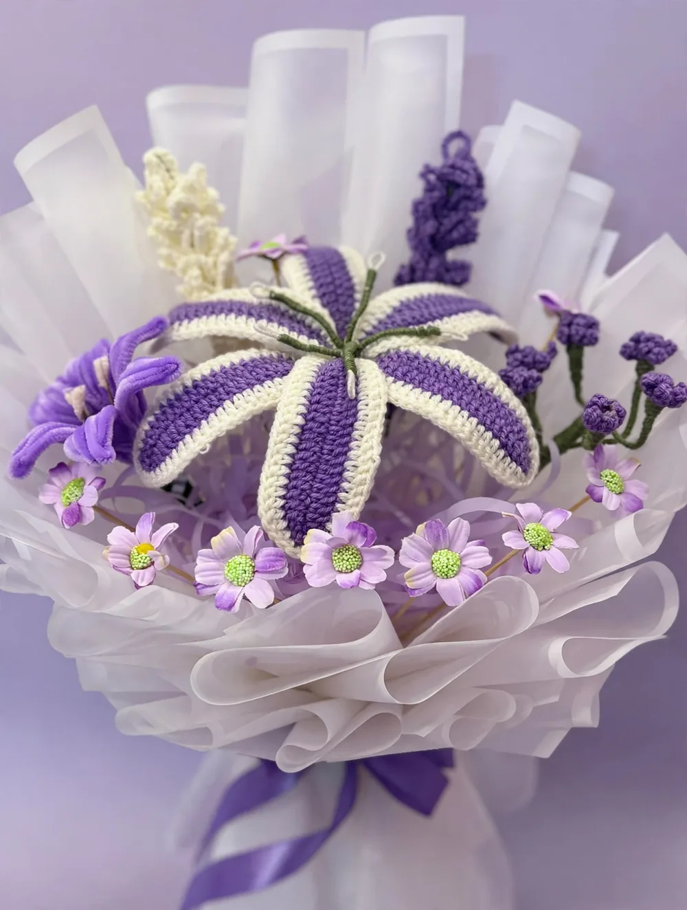 Purple Crochet Lily – Close-up – PakFlowerShop