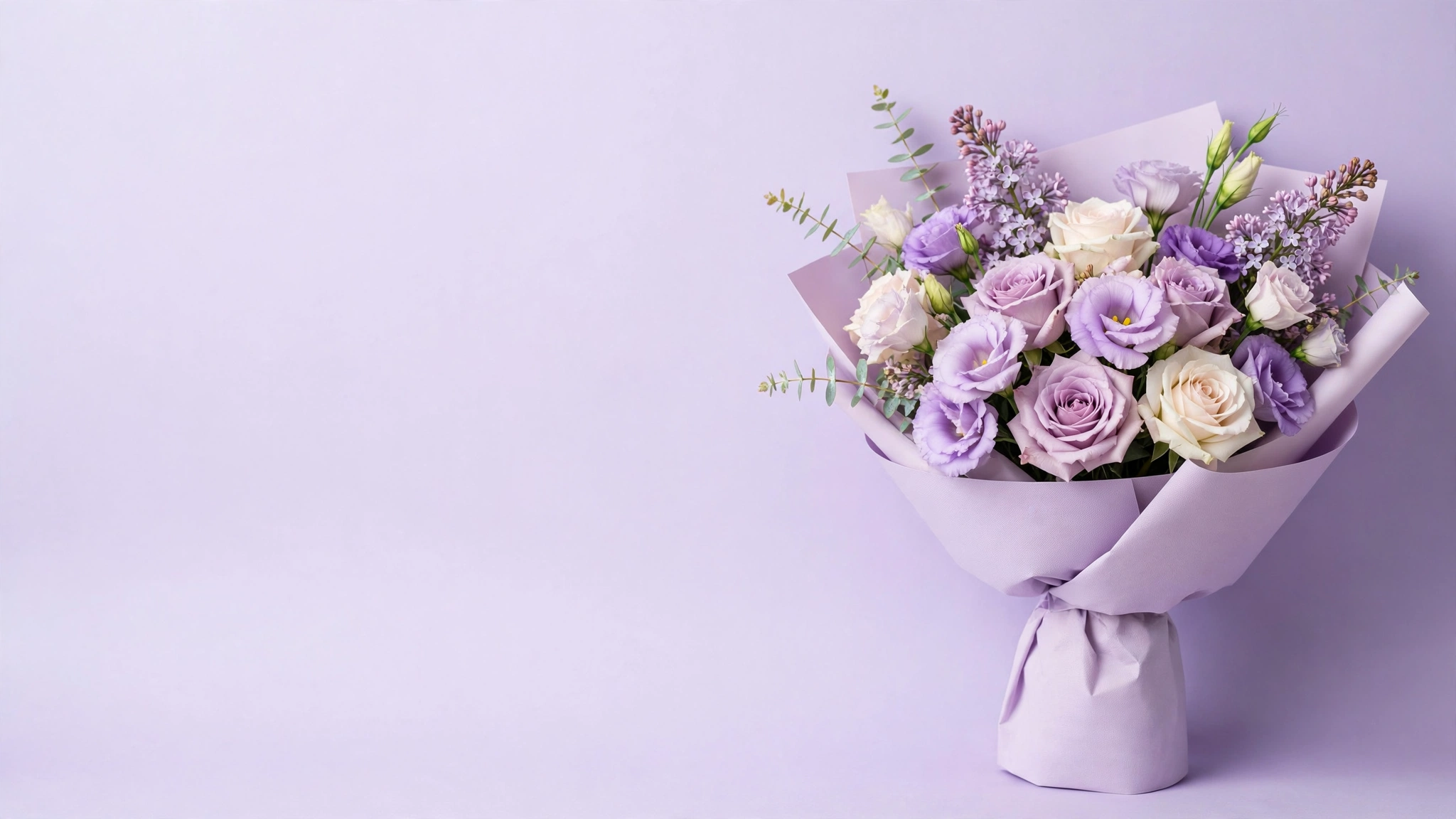 Lilac pastel flowers