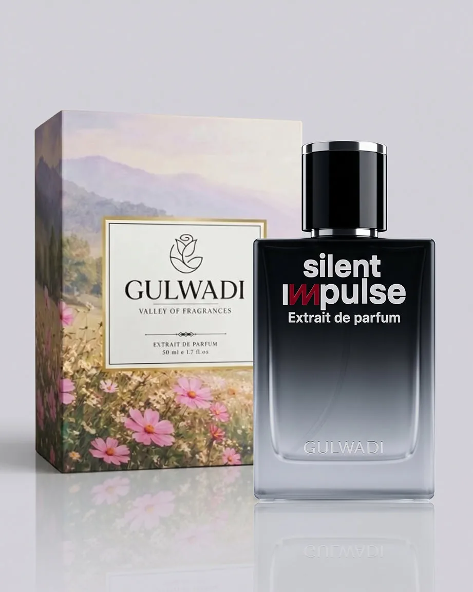 Silent Impulse by Gulwadi fruity woody perfume with apple, bergamot and vanilla notes